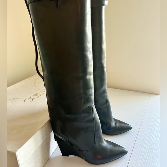 NEW Jimmy Choo Davis Knee High Boots - size 37 - Picture 8 of 11